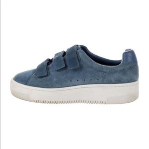 Sandro blue suede sneaker